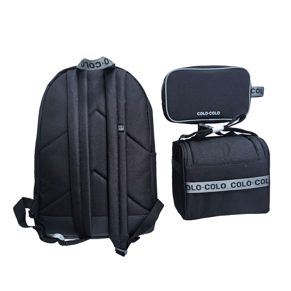 COLO COLO PACK MOCHILA ESCOLAR LONCHERA + ESTUCHE